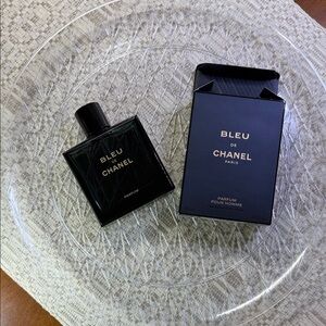 EMPTY Bottle of CHANEL Bleu de Chanel Parfum in Black